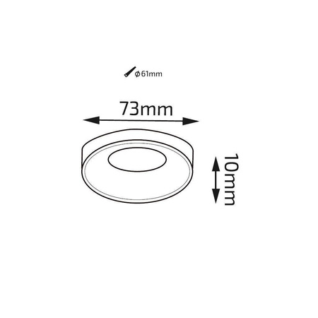 Oprawa OZZO BIRK-111-WH okrągła biała