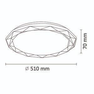 Plafon LED GLOSSY 1 z pilotem