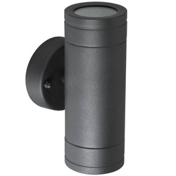 Kinkiet zewnętrzny OLIMP 2xGU10 czarny, góra/dół