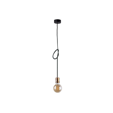 Nowodvorski Lampa wisząca czarna miedź CABLE 