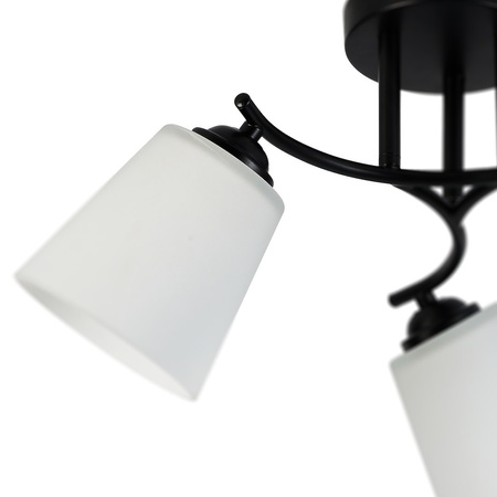 Lampa sufitowa Pafos Black 3xE27