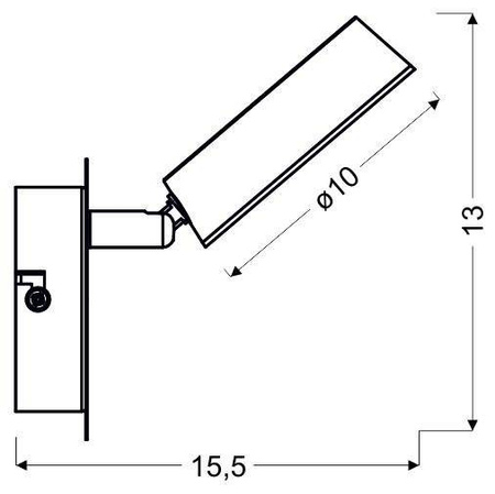 Lampa ścienna Candellux Isla 91-61706  led 3000K