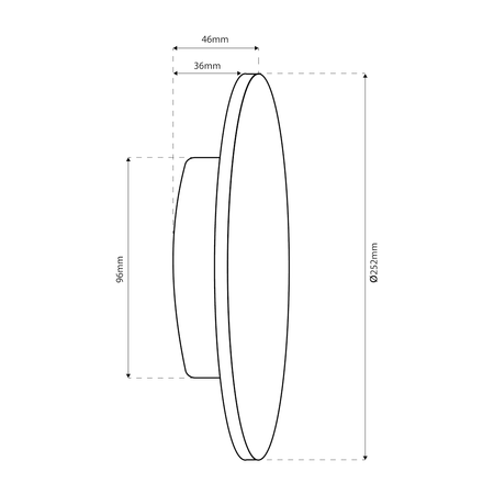 Lampa wisząca czarna + pierścienie Tuba 31-77714