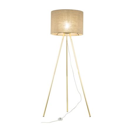 Kampa podłogowa UMBERTO Linen/Gold 1xE27