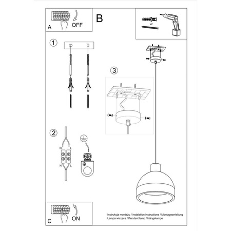 Lampa wisząca DAMASO