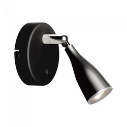 Kinkiet V-TAC 4,5W LED Czarny z włącznikiem VT-806 3000K 420lm 3 Lata Gwarancji