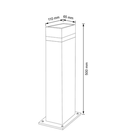 Lampa zewnetrzna GILBERT GU10 50cm