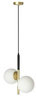 Lampa wisząca czarny mat/złota 2xE14 Duo 32-01269