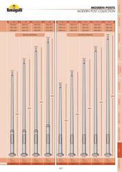 Słup AKILLE 3000 z wnęką szary