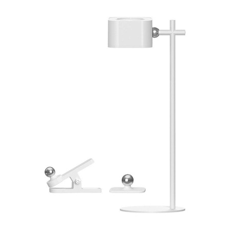Lampka Biurkowa V-TAC 4w1 35cm Kinkiet Klips Latarka 3W LED CCT Biała 