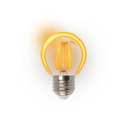 Żarówka FILAMENT LED złota G45 kulka E27 6W ciepła 2700K