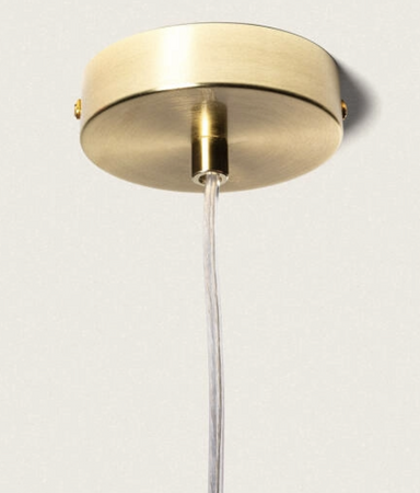 Szklana lampa Wisząca Oradea czerwona