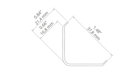 Osłona KOPRO-38S do profilu Led mleczna Kluś 1m