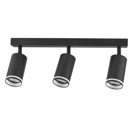 Lampa ścienno-sufitowa PARIS 3 GU10 Czarna