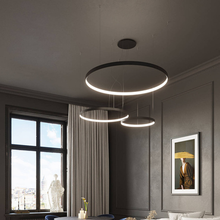 Żyrandol RIO 55 czarny LED 4000K
