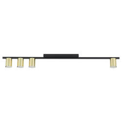 Lampa sufitowa LOGAN Black/Gold 4xGU10