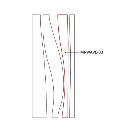Oprawa MI-WAVE-03, zwieszana, 52W, 4000K, bez zasilacza, 24VDC, IP20, srebrny anoda