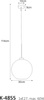 Lampa wisząca K-4855 z serii LAMBERT