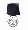 Lampka nocna Diament LOFT  BLACK  abażur czarny