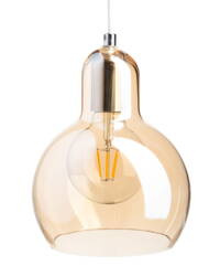 Lampa wisząca szklana bursztynowa amber Pera