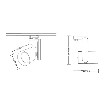 Reflektor Timor 10W 2700/4000K Czarny 3 Obwodowy