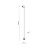 Tk Lighting TRACER WHITE 1 zawieszenie E27 1,5M