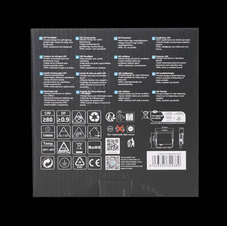       Naświetlacz LED z matową pokrywą 30W 3300lm 6500K IP65
