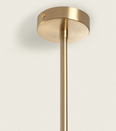 Lampa Sufitowa Metalowa Moonlight 10xG9 złota mleczne kule