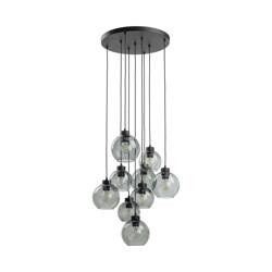 Lampa wisząca CUBUS GRAPHITE 9xE27 koło