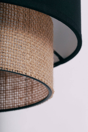 Lampa wisząca boho z podwójnym abażurem K-5230 z serii GATO