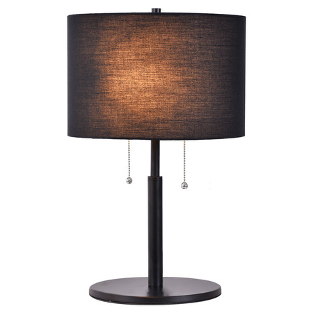 Light prestige Fogo stołowa czarna LP-0304/2T BK