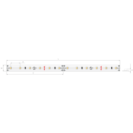 Kluś Taśma LED K-BLUE-1210-24, lm/m, 4.8 W/m, IP20