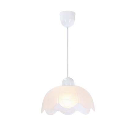 Bratek lampa wisząca 18 1x60w e27 klosz biały