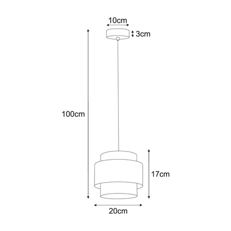 Lampa wisząca w stylu boho, biało-beżowa K-5270 z serii CEZAR
