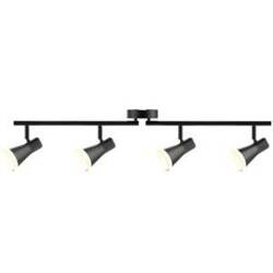 Lampa ścienno-sufitowa ruchoma LED BERG 4 Czarna 3000K