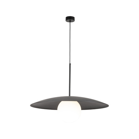 Tk Lighting SLATE BLACK GLASS lampa wisząca 1xE27