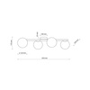 Lampa sufitowa ESTERA Wood 4xG9