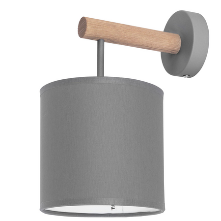 Kinkiet lampa ścienna Deva Graphite 1x E27 szara