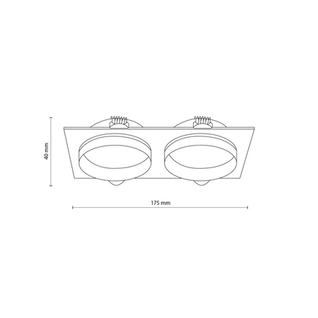 Lampa sufitowa JET White 2xGU10