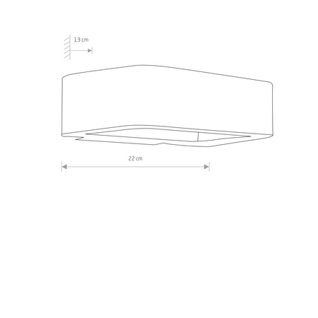 Nowodvorski Lampa ścienna natynkowa grafitowa MUNO LED