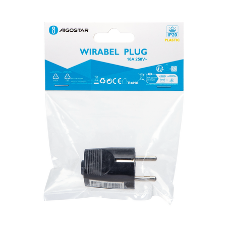 Wtyczka 16A 250V Czarna