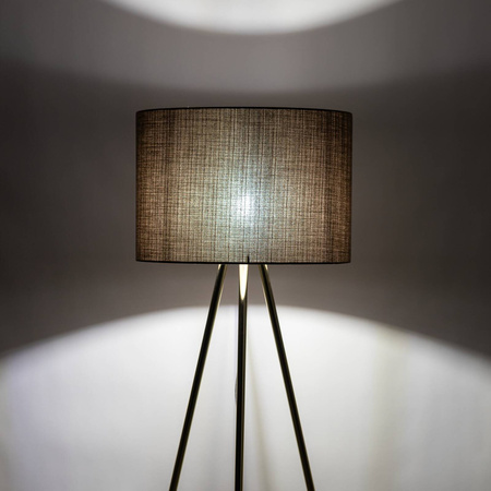 Lampa podłogowa UMBERTO Brown/Gold 1xE27