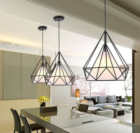 Lampa wisząca druciana LOFT GEO S