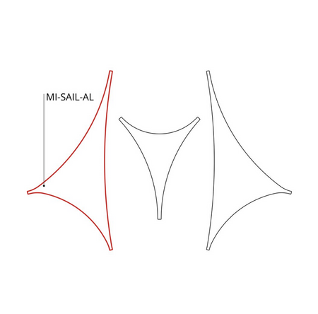 Oprawa MI-SAIL-AL, zwieszana, 69W, 4000K, bez zasilacza, 24VDC, IP20, biały lakier mat RAL9010