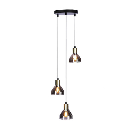 Lampa wisząca złota 3xE14 18cm Gregory 33-78995