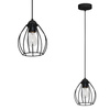 Lampa Wisząca DON BLACK 1xE27 czarna
