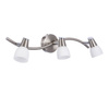 Lampa ścienna listwa 3X40W G9 nikiel chrom biały SELIA 93-69993