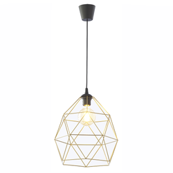 Tk Lighting GALAXY BLACK / GOLD lampa wisząca 1xE27 XL