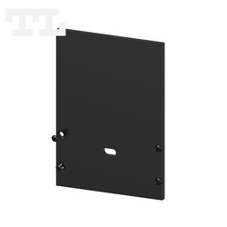 Zaślepka aluminiowa czarna P23-3 + P23-4 + P23-6 z otworem (wkręty w komplecie) (nr kat 7723415)