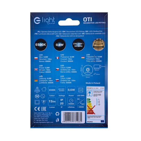 Lampa magnetyczna narożna DDCX-B12 24W 4000K - TYP A